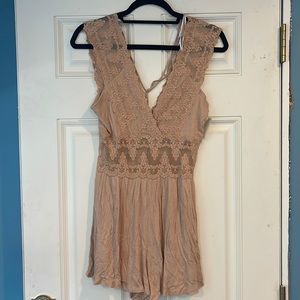 FoxyLady Pale Pink Romper